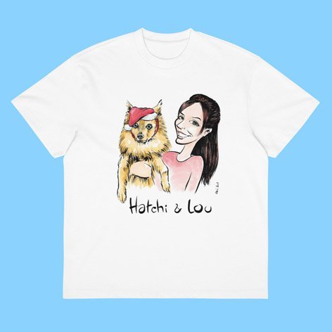 캐리커처 티셔츠 확대