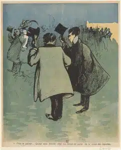 저널리스트 특집호 〈라시에트 오 뵈르〉의 두 번째 일러스트. (1903)