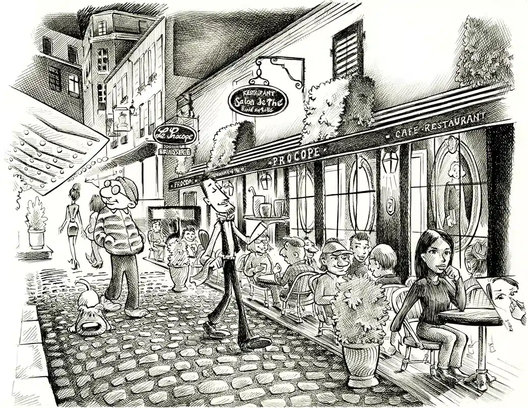 르 프로코프 손그림 일러스트